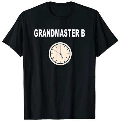 Grandmaster B 80er Jahre Rapper Uhr Halloween Kostüm T-Shirt