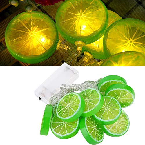 BigKing Lichterkette, 1,5 m 10 LED Lichterkette Garten Weihnachtslampe Weihnachtsfeier Dekoration(Zitronen)
