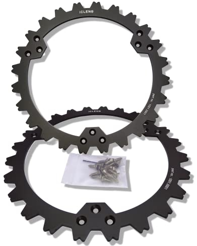 iCLEN Traktionshilfe, Spikes für Husqvarna Mähroboter, Aluminium schwarz