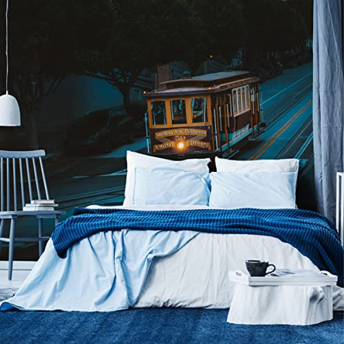 Muralo Fotomural autoiluminante, 90 x 60 cm, diseño juvenil de calles en 3D, 90 x 60 cm, altura de 60 cm