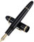 Jinhao X159 Füllfederhalter mit feiner Spitze, schwarz mit goldenem Clip, Acryl, großer Schreibstift