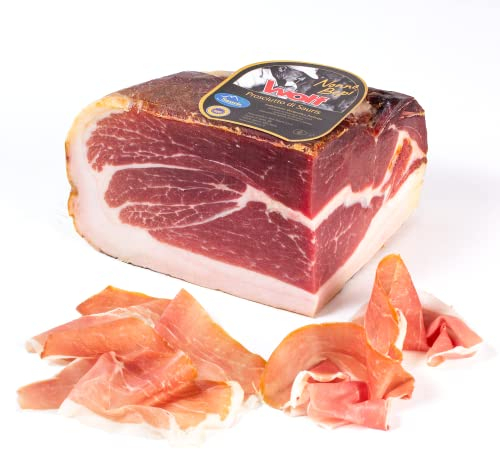 Sauris-Schinken Mit 100% Italienischem Fleisch Nonno Bepi, Ohne Knochen, Hergestellt Mit Traditioneller Räuchertechnik, Schinken, Lange Reifung, Glutenfrei, Ganze, 1,6 Kg (M. Nettogewicht Garantiert)