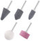 BAUSTER® Schleifstifte-Set 6 mm für Bohrmaschine Schleifsteine für Metalle Glas Keramik Kunststoff Professional Zubehör 5tlg.