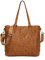 ADITAM Fashion Hobo Bag Weiches Leder Handtaschen für Damen Umhängetasche Shopper Tragetasche Große Kapazität Umhängetaschen für die Arbeit Braun Double The Comfort