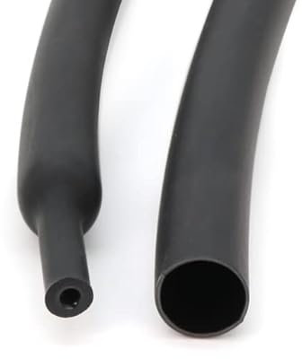 1M ID 4 6 8 12 16 20 24 32 40 52 mm Guaina termorestringente con colla adesiva foderata 4:1 Doppia parete tubo Manicotto Avvolgi cavo Kit cavo-Nero,40mm x 1 metro