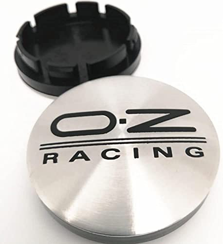 WOAFEY Nabendeckel 4 STÜCKE 56mm für OZ Racing Car Rad Center Hub Cap Auto Styling Felgen Abdeckung Badge Emblem Aufkleber Radnabenkappen,F-53MM