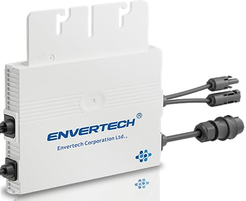 Envertech EVT560 600 W Micro-Wechselrichter für Solarmodule, Microinverter Inverter für Mini-PV Plug & Play Balkonkraftwerk, Mikrowechselrichter, Solar