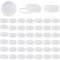 OLYCRAFT 50Pcs Tapas de Botellas de Plástico Tapas A Rosca Blancas 38mm Diámetro Interior Botella Tapas para Jarra Tapas de plástico blancas con precinto para Botellas de Zumo Tapas Dispensadoras
