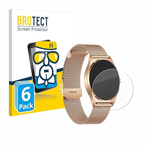 BROTECT (6 Stück Schutzglas für Xcoast X-Watch Joli XC Pro Schutzfolie Made in Germany Panzer Folie Glas Displayschutz [ 9H, Anti-Fingerprint]