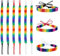 haierdidi 9 Stück Lgbt Pride Armband Freundschaftsarmbänder Geflochten Regenbogen Gewebte Armbänder Gewebte Armbänder Regenbogen Handgefertigte Verstellbare Freundschaftsarmbänder