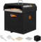 Pizzello - Forno per pizza da esterno, a legna, a 2 strati, con pietra per pizza, pala per pizza, tagliapizza, griglia per barbecue, pizzello Gusto, 40,6 cm