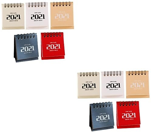 STOBOK 10 Stk Kleiner Tischkalender Für Das Neue Jahr Zeitplanungskalender 2021 Schreibtischkalender 2021 Desktop-kalender 2021 Chinesisch Einfacher Tischkalender China Büro Kraftpapier