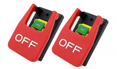 Simpls 2PCS 16A AC250V Paddle Switch Electromagnetic Switch for Bench Drills, Grinders, Lathes, F16-3