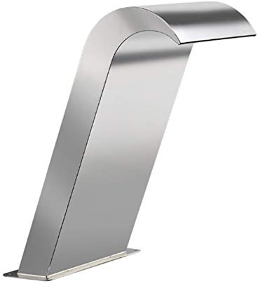 Edelstahl-Poolbrunnen für Garten, Wasserfall, Pool, Brunnen für Garten, Außenteich, Wasserspiel, Dekoration, Außenpool, Geschenk (650 x 300 mm)