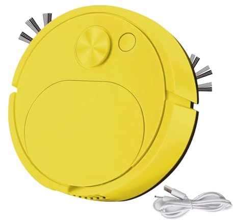 DMAIS Robot de Limpieza 3 en 1, Barrer, Trapear y Aspirar, Silencioso, Evita Obstáculos, USB, Ideal para Madera, Vidrio, Hormigón, Linóleo, Laminado, Madera de Ingeniería, Mármol, Vinilo, Azulejos