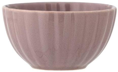 Bloomingville Latina Schale D12xH6,5, 400 ml – Steingut Servierschale – Robuste Keramikschüssel für Salate, Obst & Snacks – Hochwertige Steingutschale – Spülmaschinen- & Mikrowellengeeignet