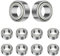 ANGEEK 10 Stück 684 ZZ Kugellager 4 mm x 9 mm x 4 mm,Vorgeschmiert,Doppeldichtung, 684ZZ Rillenkugellager