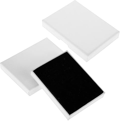 Apausvcm 2 Stk Schmuck Geschenkbox,Weiß Kleine Schmuckschatulle,Armband Halskette Geschenkbox Schmuckschachtel,Schmuck Organizers für Armbänder Armreife Ring Halskette Weihnachten Hochzeitsgeschenken