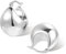 ALEXCRAFT Dicke Tropfen Ohrringe Silber 925 Creolen Damen Chunky Silver Hoop Earrings für Frauen Freundin Mama Mädchen