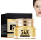 Hppsctink Augencreme, 40g Gold Augencreme, 24K Gold Augencreme, Straffende Augencreme, Reduziert dunkle Augenringe, Schwellungen und Augenfältchen, eye cream