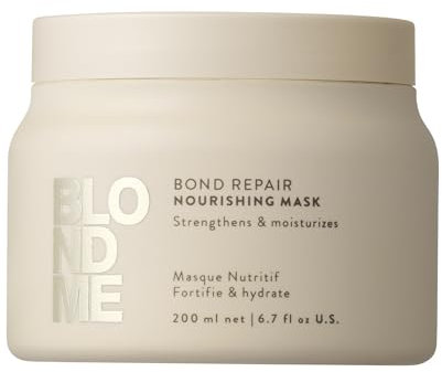 Schwarzkopf Professional BLONDME Bond Repair Nourishing Mask Haarmaske Tiefenwirksame Haarpflege Reparierende Maske Glättend Hydratisierend Und Weichmachend 200 ml