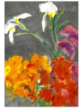 SDYSKKUG Emil Nolde Kunstdruck Leinwandbilder. Berühmte Gemälde Abstrakte Bild Reproduktion. Summer Blumen. Moderne Wohnzimmer Poster 70x50cm Ungerahmt