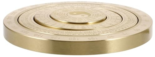 Toddmomy Tragbarer Mini Bagua Kompass Aus Kupfer Mit Drehbarem Tai-Chi-Muster Feng Shui Dekoration Für Entspannung Und Zuhause Oder Unterwegs