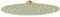 Keenware KSH-096 250mm Round Shower Head: Brushed Brass