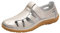 Sandalias de ajuste ancho para mujer, ligeras, cómodas, con correas acolchadas, para primavera, verano, playa, caminar al aire libre, Gold, 38.5 EU