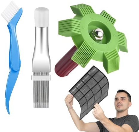 syayw Rippenreiniger für Heizkörper – Lamellenreiniger für Klimaanlage mit Kit, Reparatur für Heizkörper, Verdampfer, Zubehör für Haus, für den Innenbereich, Außenbereich und Werkstatt