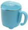 Mikikit 1 pieza Vaso Antiderrame Infantil Inoxidable con Tapa y Diseño de Mono Botella Portátil para Agua y Duradero Color Azul