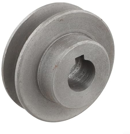 Desiumite Keilriemenscheibe für Elektrowerkzeuge, A Typ Single Groove Gusseisen Motor Riemenscheibe, kompatibel mit Luftkompressor und Ausrüstung (8) (19x70)