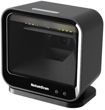 NetumScan Freihändiger Barcode-Scanner Automatischer 1D- und 2D-USB-Barcode-Leser für Einzelhandel, Supermärkte, Lager, Lagerbestände, Büros, Bibliotheken und Buchhandlungen DP9280G