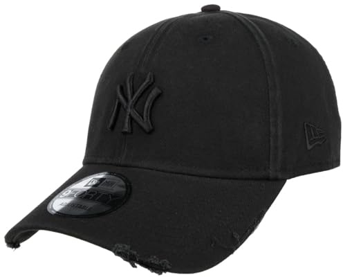 New Era 9Forty Distressed Yankees Cap Basecap Baseballcap Strapback NY York Damen/Herren - Metallschnalle, mit Schirm Frühling-Sommer Herbst-Winter Frühjahr Sommer
