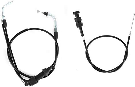 XTUJGJKV Chock Throttle Cable Assembly for PW50 PW 50 Dirt Bike PY50, Replacement Accelerator Cable with Chock, Steel and PVC Throttle Wire for Peewee Coyote Jianshe Models