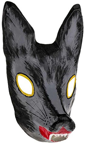 Unbekannt Wolf Maske Handbearbeitete Masken aus Pappe Theater