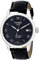 TISSOT T41142353 Edelstahlgehäuse Schwarz Leder Antireflex Saphir Herrenuhr, Schwarz, Riemen