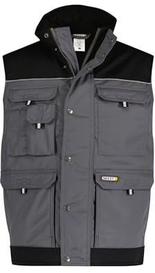 DASSY® Hulst Zweifarbige Weste - Größe L - ZEMENTGRAU/SCHWARZ
