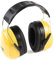 PRETEX Cuffie Antirumore - Cuffie da Lavoro Insonorizzate - Comode e Regolabil per Protezione Udito - Casa Ufficio Sport Giardinaggio - Ear Defender Professionali SNR 34dB - Giallo