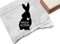Stempel Osterstempel HASE mit FROHE OSTERN - Textstempel zum Osterfest, für Ostergrüße Karten Geschenkanhänger Geschenk Osterdeko - zAcheR-fineT