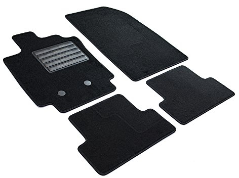 MDM SP-2920 Fußmatten Velours Autoteppich passend für Renault Clio 3 09.2005>09.2012 / Clio 3 Grandtour 01.2008>02.2013, black