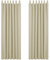 Deconovo Verdunkelungsvorhänge Schlaufen gardinen Wohnzimmer Vorhänge Blickdicht Schlaufenschal Thermovorhänge Kälteschutz, 290x140 cm(HöhexBreite), Beige, 2er Set