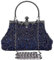 Selighting 1920er Jahre Vintage Perlen Clutch Abendtasche für Frauen formelle Braut Hochzeit Clutch Geldbörse Abschlussball Cocktail Party Handtasche, marineblau, Einheitsgröße
