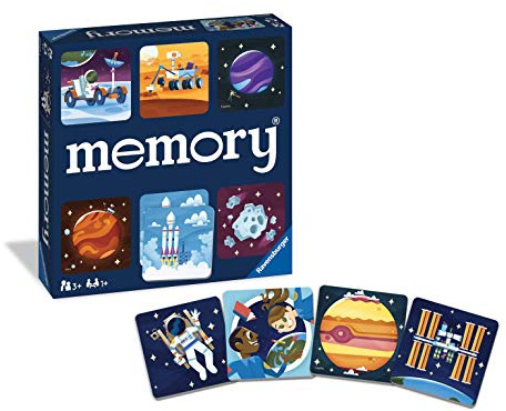 Ravensburger Space Memory Game - Engaging Cosmic Matching Game for Kids | Fun Educational Toy | Enhances Focus and Memory | Ideal Gift for Birthdays and Special Occasions | Suitable for Ages 3 and Up