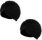 Hut mit Plisseekopf, Turban, Indien, Kapuze, arabisch, Festival, Vintage, einfarbig, Unisex, Schwarz X 2, One size