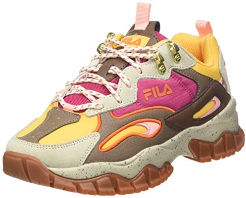 FILA Damen RAY Tracer TR2 wmn Sneaker, Golden Cream-Carmine, 42 EU