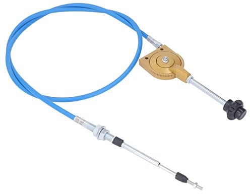 2m Throttle Cable PU Stainless Steel Weather Resistant Manual Accelerator Cable for Excavator Mixer, Quick Response PU Sheath Throttle Controller Motor Cable Powersports Levers
