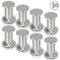 Jopassy 8er Set Möbelbeine| Aluminium Gebürstet | Schrankfüße Höhenverstellbar Füße für möbel, mit Schrauben,Höhe 120 mm | Belastbar bis 250 KG, für Sofa Möbelfüße Schreibtisch Stühle Tischfuß