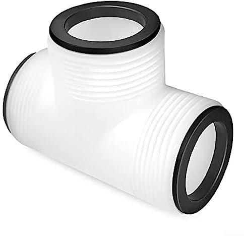 Raccordo a T per tubo da piscina per tubo da 38 mm, adattatore per tubo da piscina a 3 vie per piscine fuori per terra per Intex per Coleman