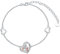 ROMANTICWORK Mutter Tochter Armband 925 Sterling Silber Herz Mama Tochter Armband Schmuck Geschenke für Damen Mädchen